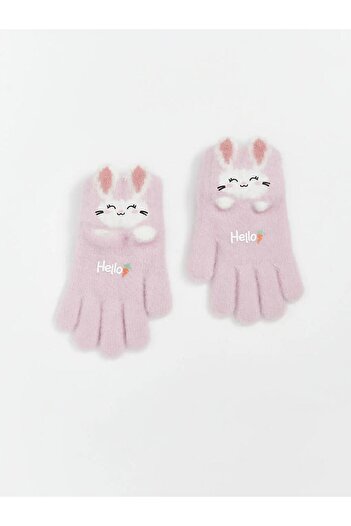 LC Waikiki Girl's Gloves with Rabbit Figure (W5)