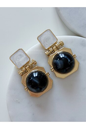 CHARMLUCKY Vintage Square Earrings