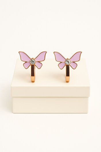 MakeWell Clip-On Earrings for People Without Pierced Ears Butterfly Design for Non-Pierced Ears