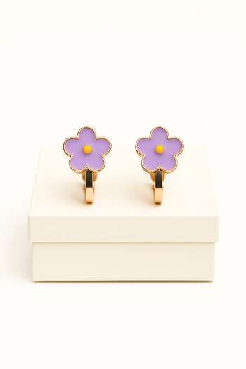 MakeWell Clip-On Non-Pierced Children's Earrings – Hypoallergenic Clip-On Model for Those Without Pierced Ears