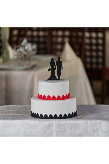 Amco Wedding/engagement decoration, handhold model topper, cake ornament 200 x 110 x 3 mm