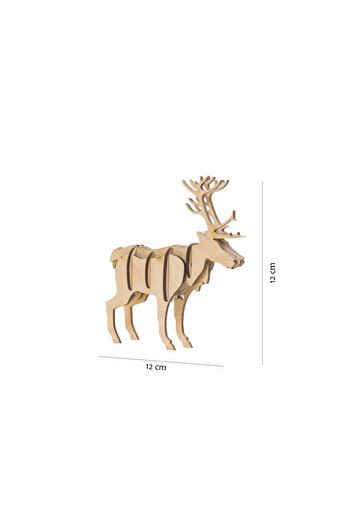 Amco Wooden deer puzzle 9 pieces 12x12