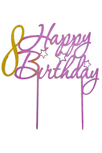 Amco Personalized cake topper 8 23 x 20 x 0.3 cm
