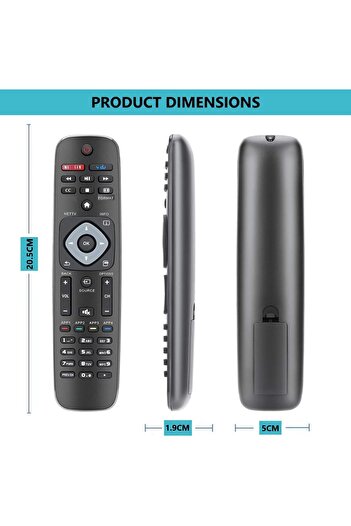 Generic 2 Pack Universal Replacement Remote Control for LED/4K/UHD/Smart TVs