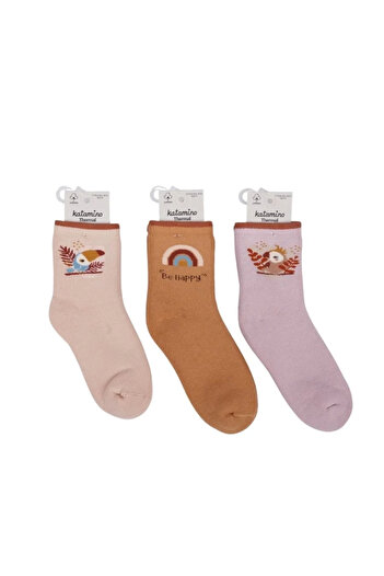 ALFA AKSESUAR 03 Katamino Yunela Girl Towel Socks 250257 Assortment