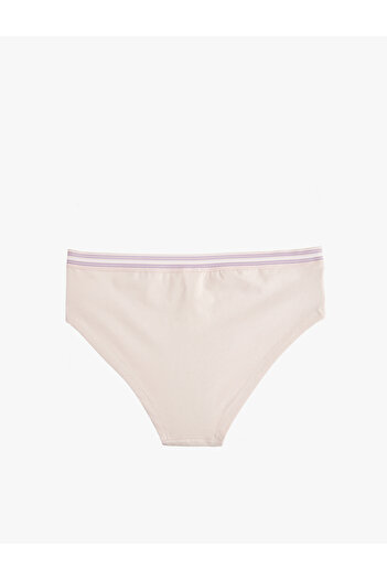 Koton High Waist Comfortable Fit Printed Cotton Hipster Panties