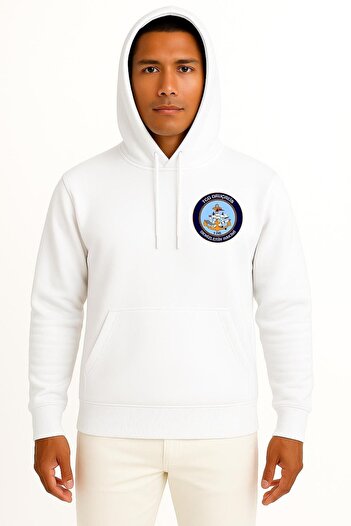 Bahriyeli Collection Hooded Tcg Oruçreis F-245 Unisex Sweatshirt with Pocket and Back Design