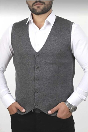 neowit Men's Smoked Slim Fit Knitwear Vest