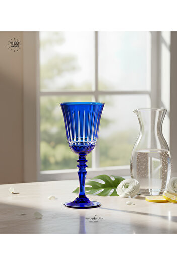 AKDEN STORE Crystal Handcrafted Goblet, Water Goblet,