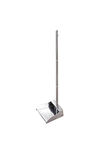 OEM Stainless Steel Dustpan – Long Handle with Ergonomic Design, Rust-Resistant, Perfect for Indoor an
