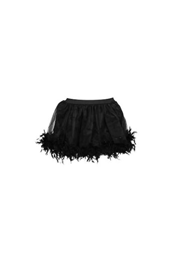 OEM Black tutu skirt with feathers – Halloween or carnival costume accessory