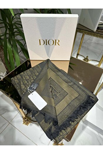 Webinay Home Cd Pattern Wool Silk Cotton Shawl Double-Sided Foulard Silk Scarf Shawl Hijab