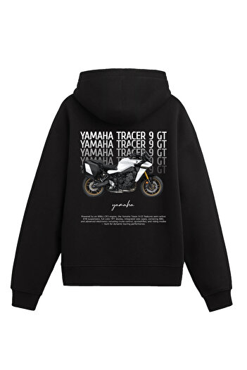 Edizen Yamaha Tracer 9 Gt Hoodie Unisex Oversize Black