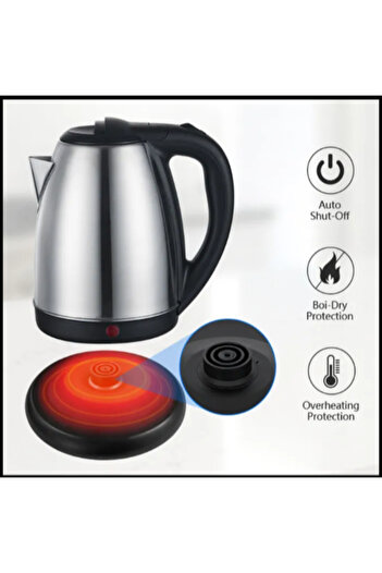 OEM Stainless Steel Kettle, 2 L Capacity, 1500 W, Overheating Protection, 360 Rotating Base