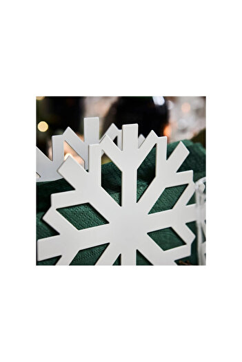 IKEA Vinterfint Napkin Holder, Snowflake-White, 17X15 cm