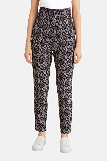 Reiko Women Regular Fit Floral Print Straight Pants, Multicolor