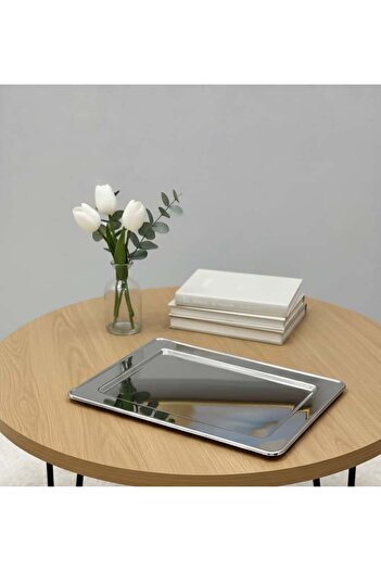 aljahwari Full silver serving tray, size 48x32cm