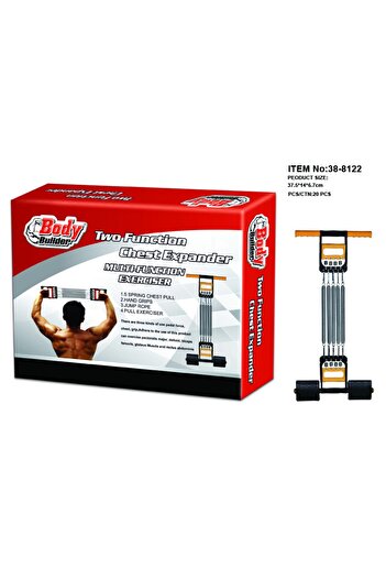 TSUMAB Body Builder Two Function Chest Expander – Multi-Function Fitness Exerciser for Home Workout