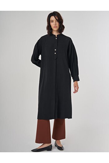 Kayra Judge collar long tunic black