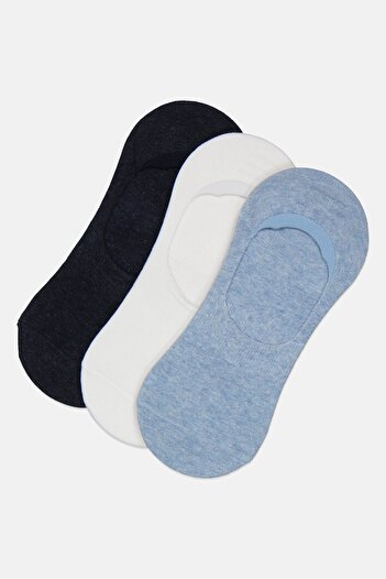 RBX Men 3 Pairs Invisible Socks, Multicolor