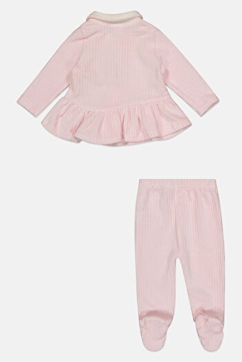 Rock A Bye Baby Boutique Toddlers Girl 2 Piece Top And Bottom Set, Pink