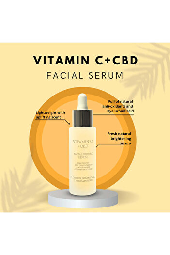 London Botanical Laboratories Vitamin C + CBD Serum 30ml