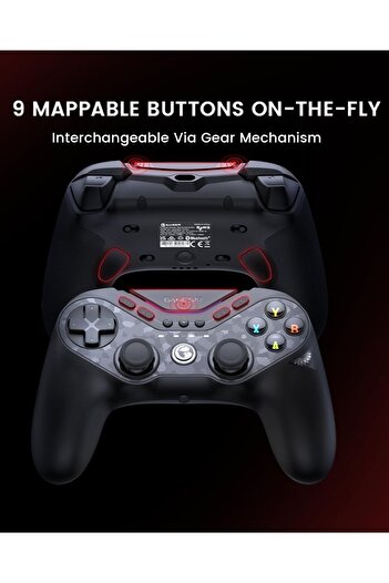 GameSir Wireless multi-controller (PC/Switch/Mobile) with 9 programmable buttons, RGB, and ultra-precise TMR sticks.
