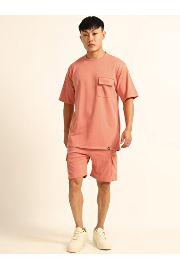 Bushirt By Styli Men Drop-Shoulder Oversized T-Shirt and Shorts Set