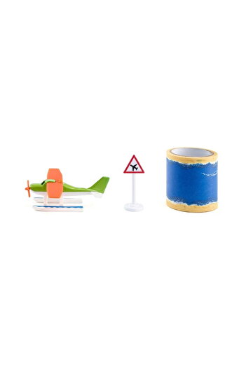 Siku METAL SEAPLANE WITH TRAFFIC SIGN AND STRIPE 1602