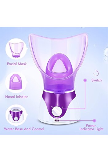 Twinkle Mart Facial Steamer - Hot Mist Home Spa Portable Humidifier