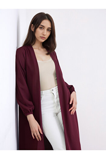 Styli Solid Cuffed Long Sleeve Abaya