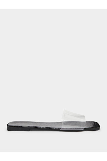 Take Two By Styli Transparent Vamp Flat Sandals