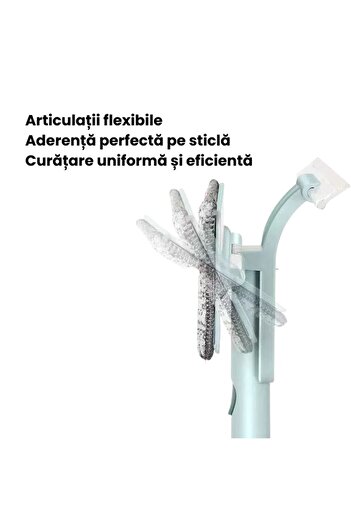 ZanaCasei Telescopic Window Squeegee – Extendable up to 130 cm, with 2 Refills Included