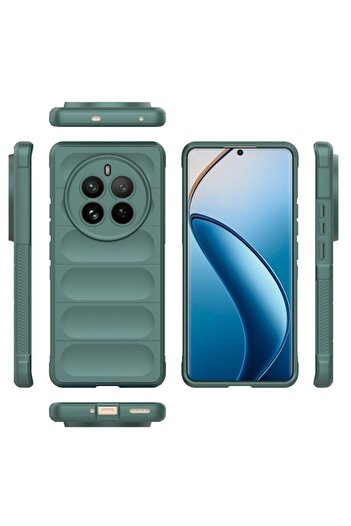 SOFAL Case for Realme 12 Pro/12 Pro+, P320, Polyurethane, Green