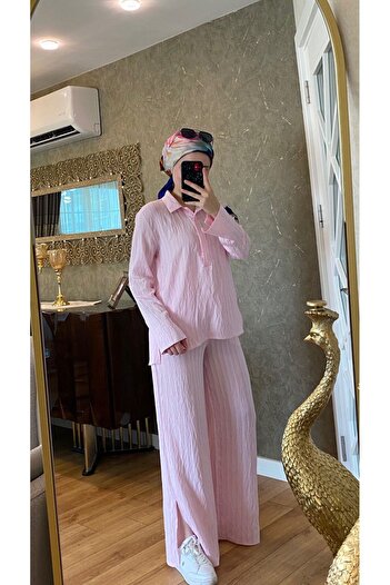 Lir Women's Pink Ephil Fabric Suit