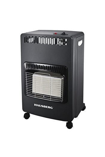 Hausberg HB-1021NG LPG gas heater, piezo ignition, 3 ceramic plates, 4.2 kW, auto gas shut-off, Blac
