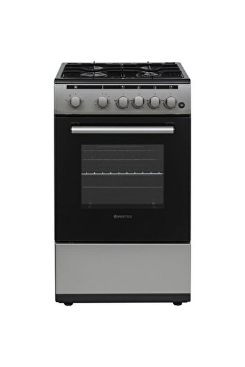 Vortex Stove, 4 burners, gas, 50 cm, grill, silver