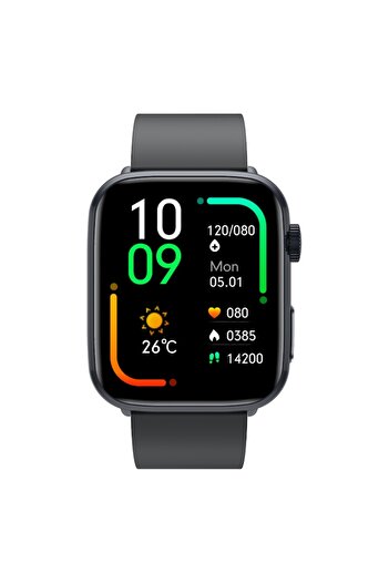 SMARTECH Smartwatch S866, Black, Glucometer Sensor, Heart Rate, Bluetooth, 1.85 inch