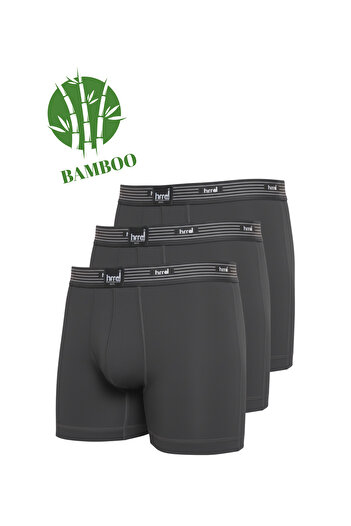 Hmd 3-Piece Lycra Flexible Smoked Men's Bamboo Boxer |   Anti-Sweat Comfortable Fabric