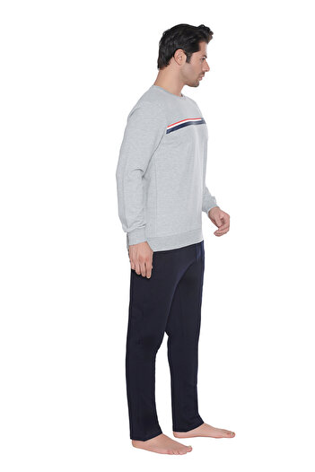 U.S. Polo Assn. Men's Gray Melange Home Wear