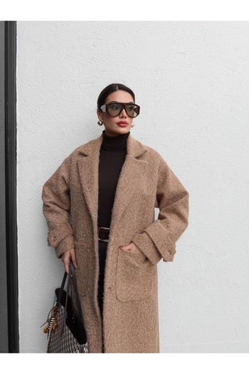 ESRAHELVACI Open Pocket Buttoned Cashmere Coat
