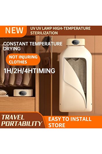 Generic 600W Portable Electric Clothing Dryer with UV Sterilization - Foldable Drying Rack