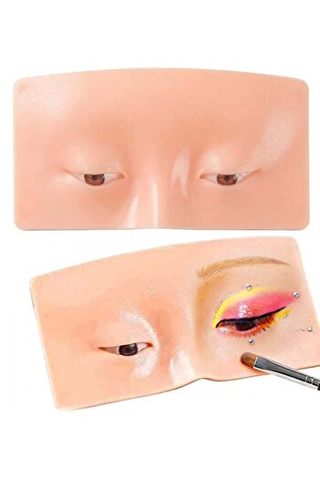 Generic 3D Silicone Makeup Training Board Face Model for Eyebrows Eyelashes Eye Shadow Eyeliner Trai