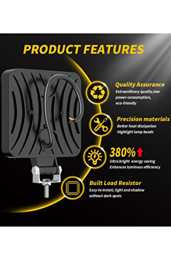 Generic Multi-scenario LED Floodlight | IP68 Dustproof/Waterproof | Operating Range: -10 °C to 80 °C
