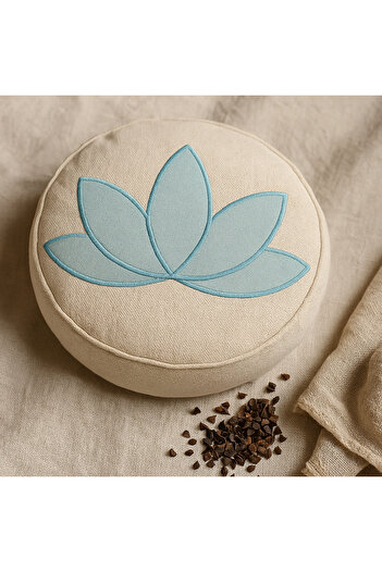 SUNYOGA Zafu Yoga Meditation Cushion Buckwheat Hull Filled