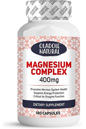 Oladole Natural Magnesium Complex (400mg)-180 Capsules