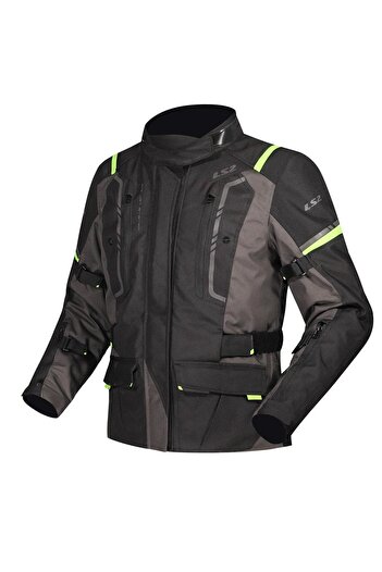 LS2 Narvik Women's Coat Gray-Black-Neon Yellow