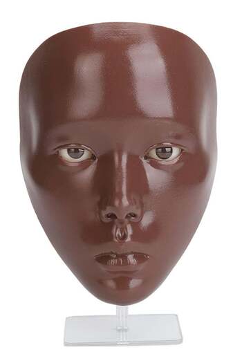 Generic Mannequin 5D Silicone Face for Makeup Training, Silicone Mannequin Face, Reusable for Beginners, Mak