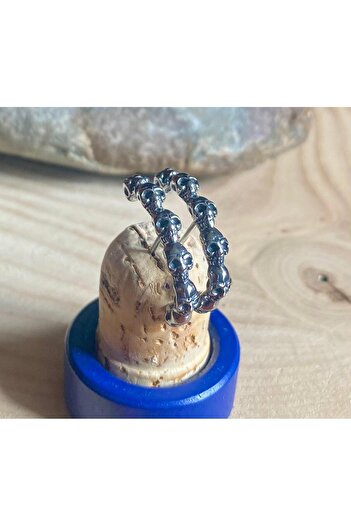 Viking Skull Design Nail Model 316L Stainless Steel Non-Tarnish Earrings Pair