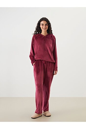 LC Waikiki LCW DREAM Beli Lastikli Kadife Kadın Pijama Altı